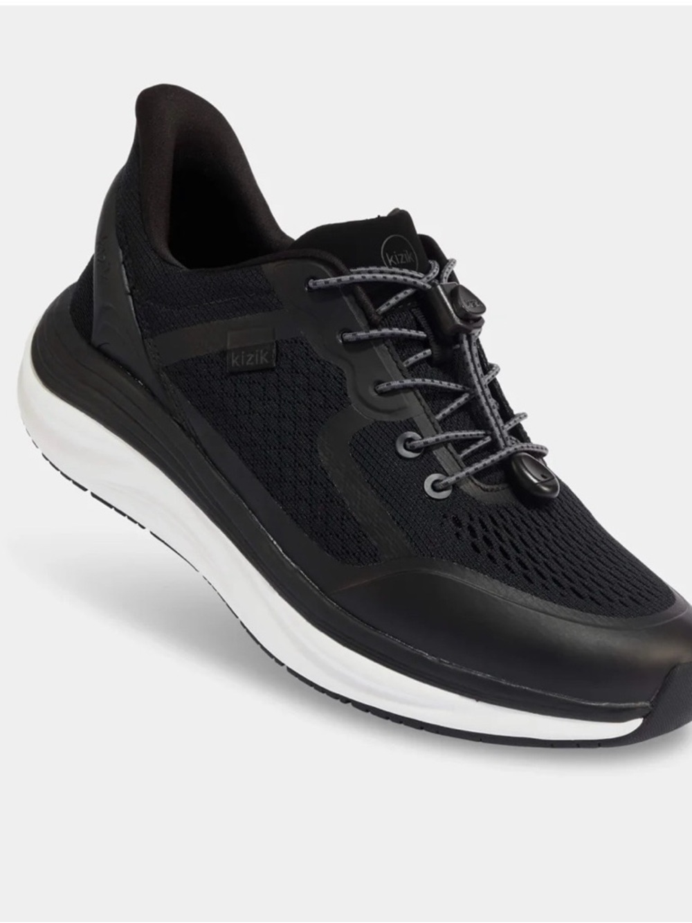 kizik Men's London Black Athletic Lace-Free Trainer